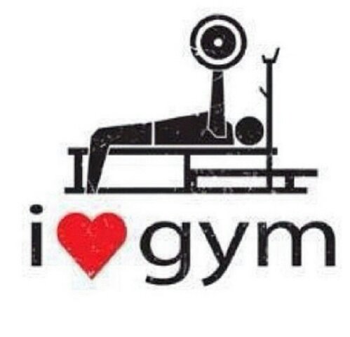 I love Gym Sticker